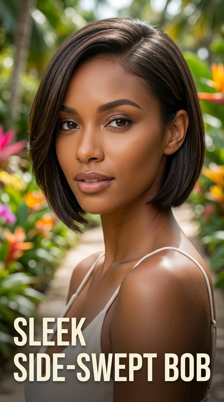 Sleek Side-Swept Bob
