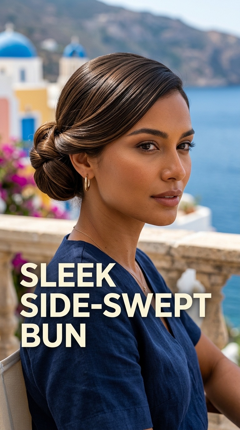 Sleek Side-Swept Bun