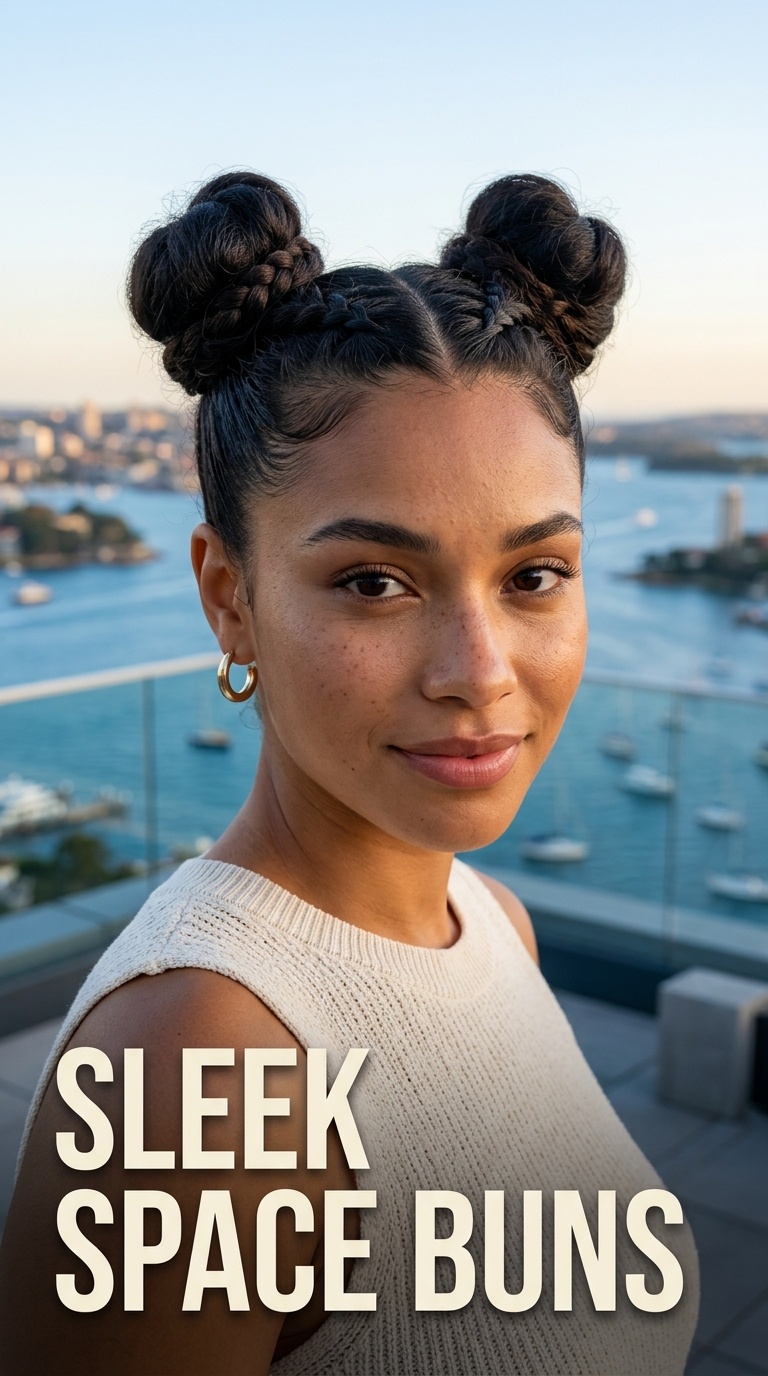 Sleek Space Buns