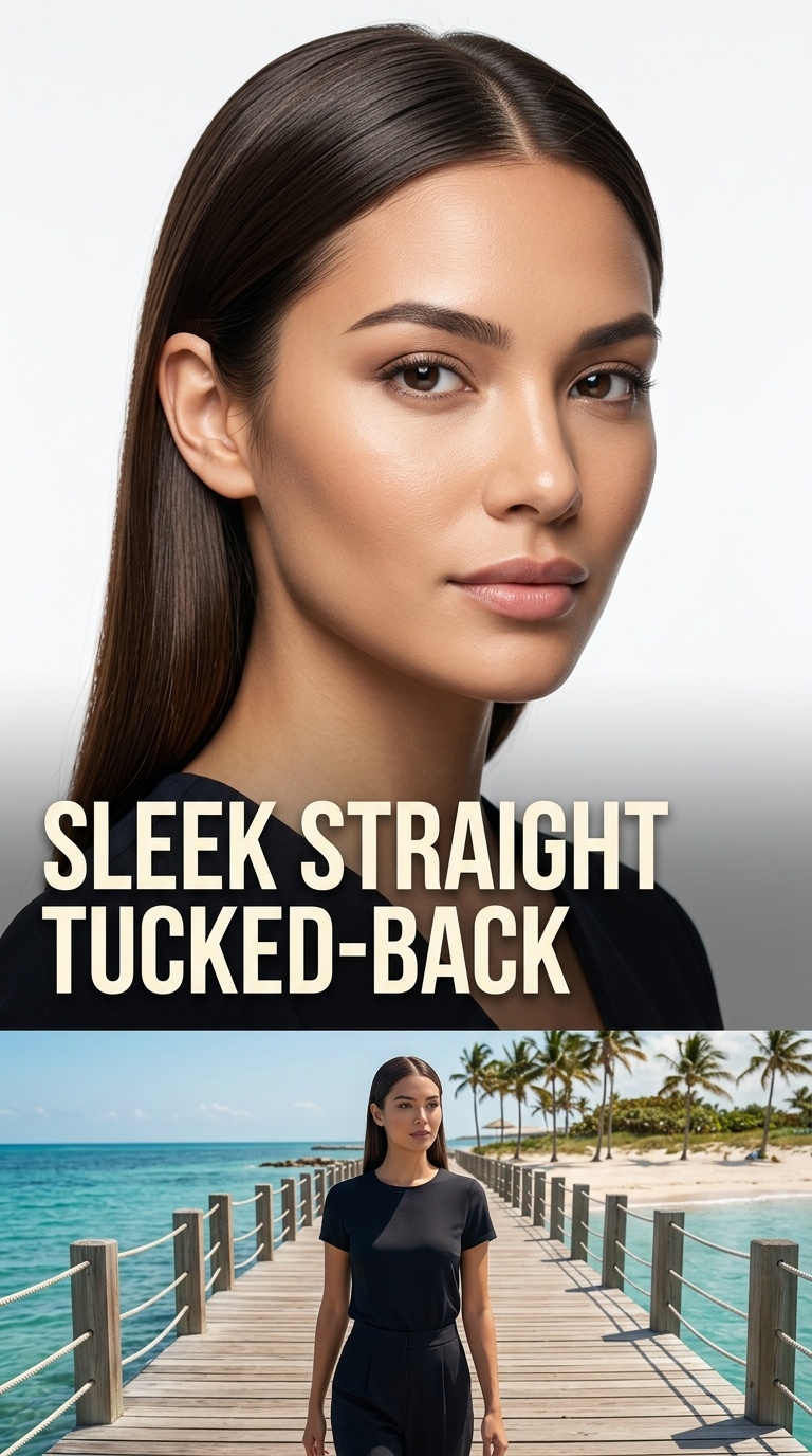 Sleek Straight Tucked-Back