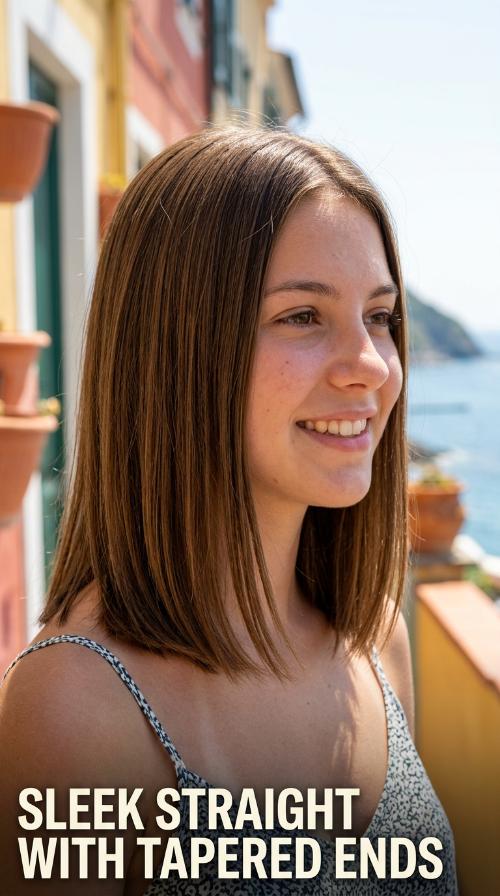Sleek Straight with Tapered Ends
