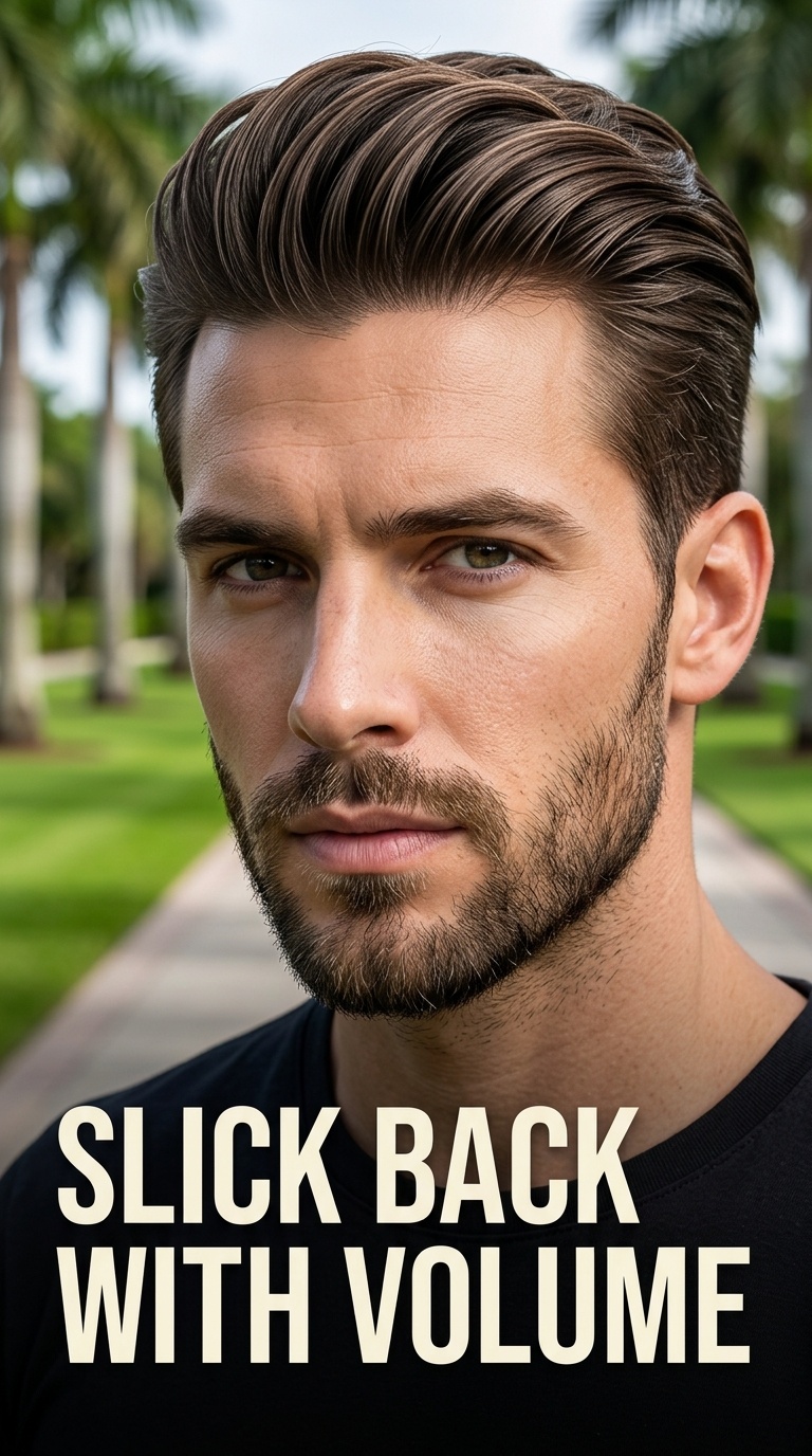 Slick Back with Volume