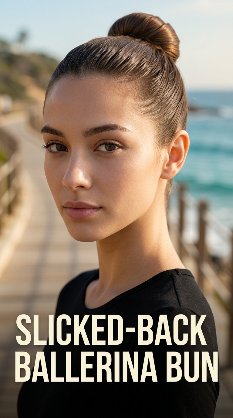 Slicked-Back Ballerina Bun