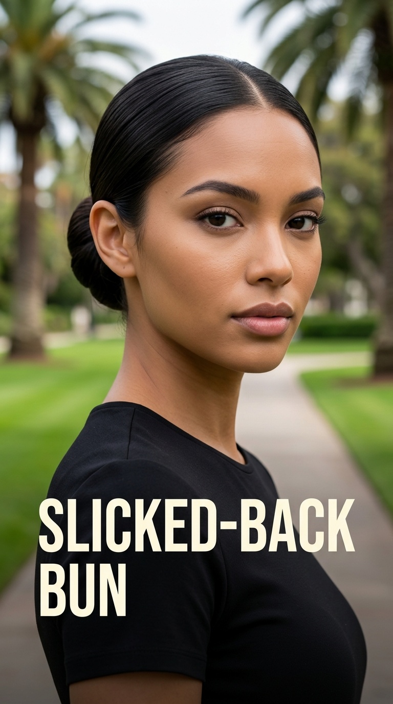 Slicked-Back Bun