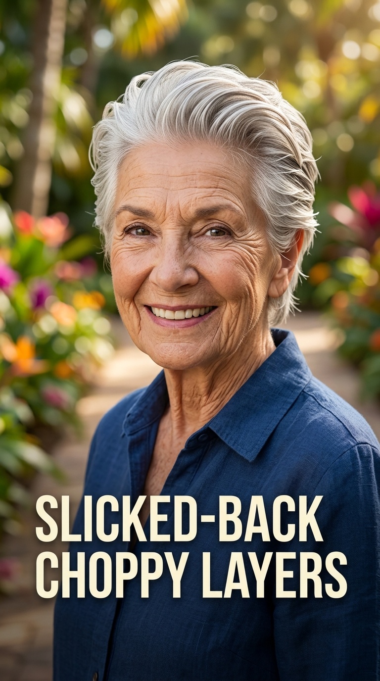Slicked-Back Choppy Layers