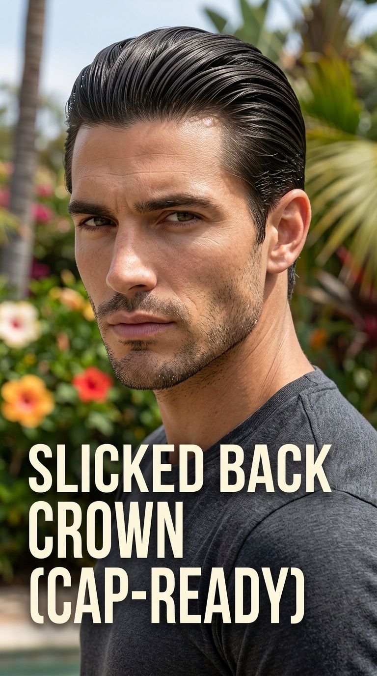 Slicked Back Crown (Cap-Ready)