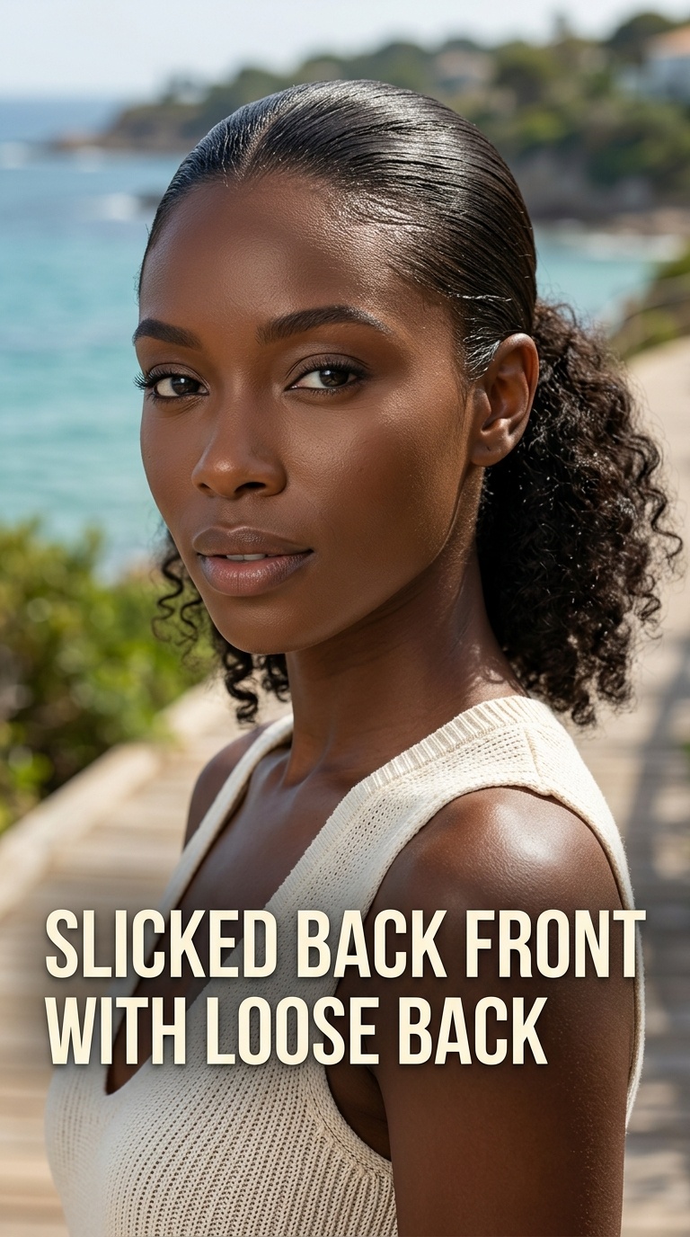 Slicked Back Front with Loose Back