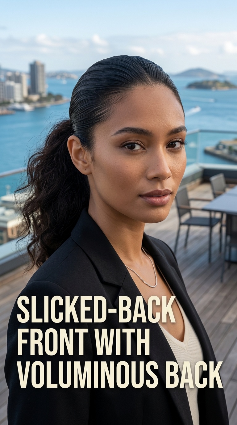 Slicked-Back Front with Voluminous Back