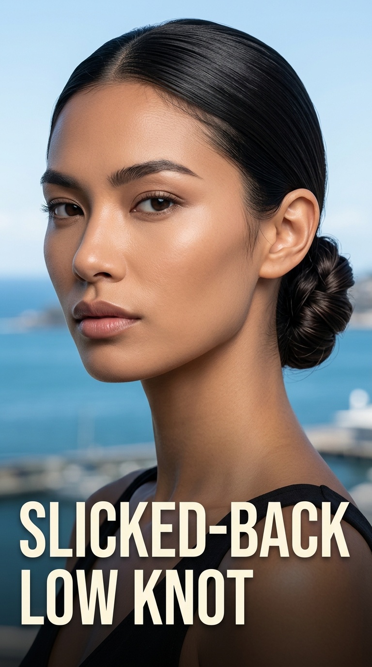 Slicked-Back Low Knot