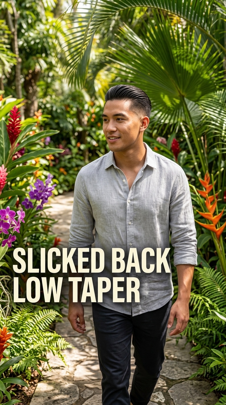 Slicked Back Low Taper