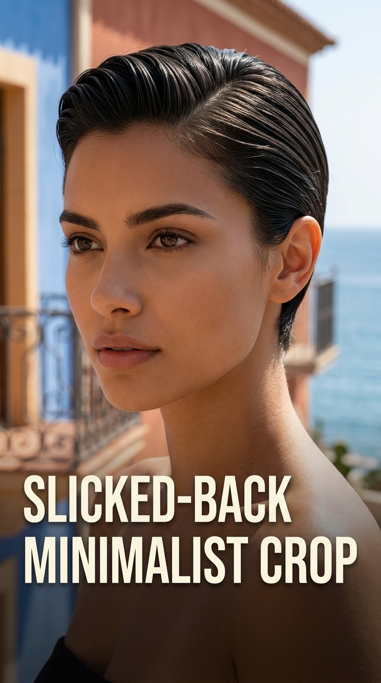 Slicked-Back Minimalist Crop