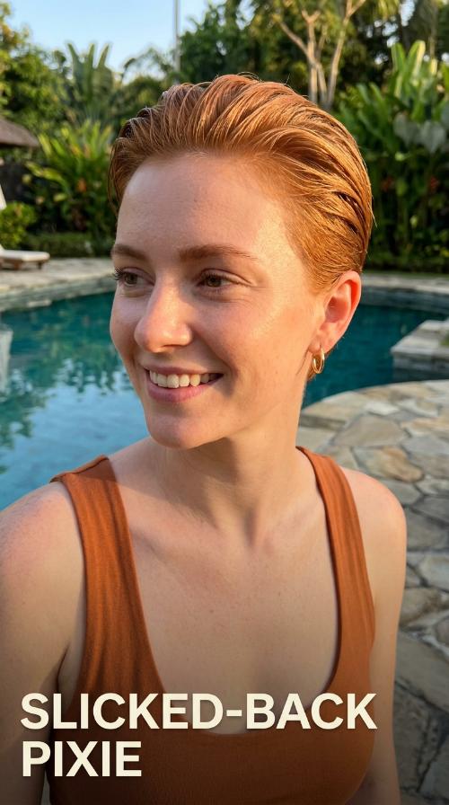 Slicked-Back Pixie