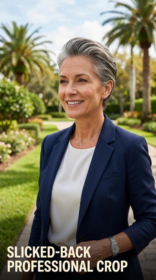 Slicked-Back Professional Crop