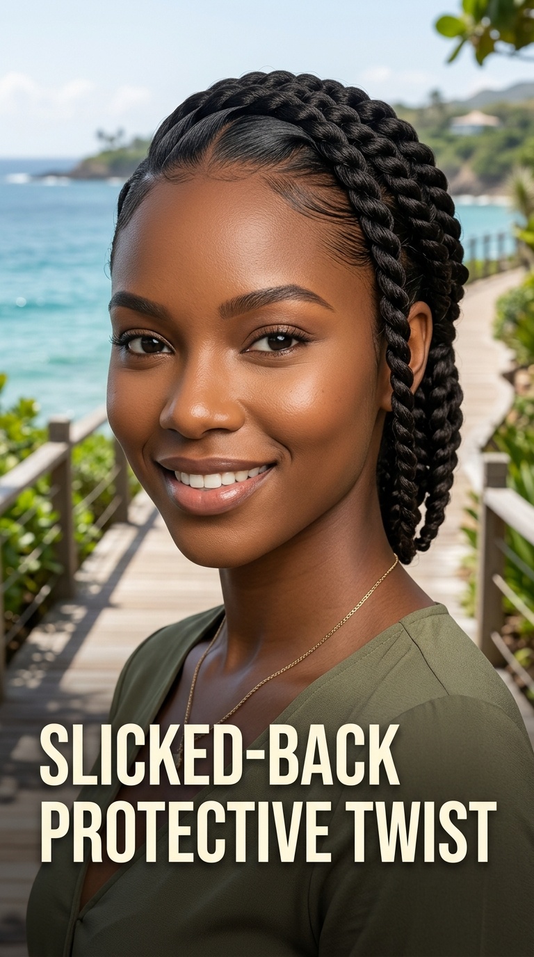 Slicked-Back Protective Twist