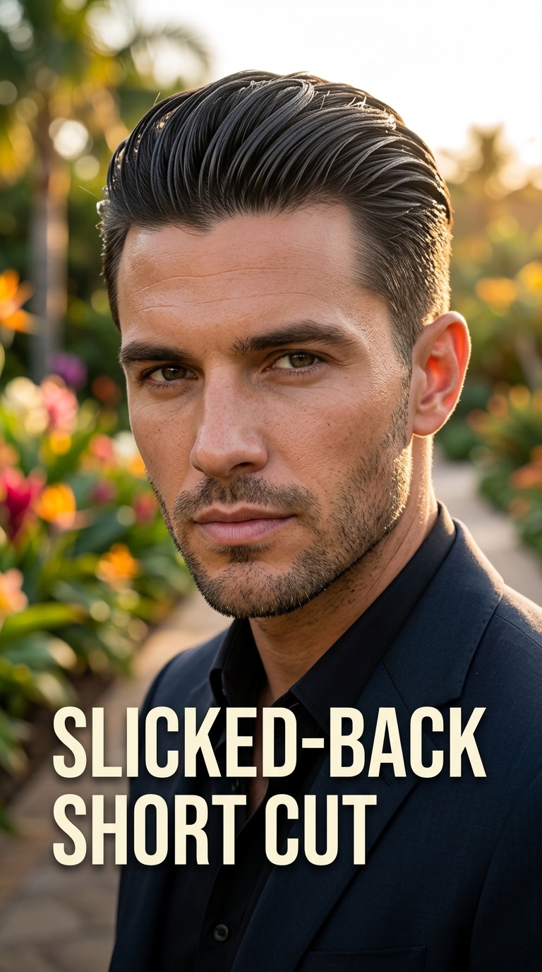 Slicked-Back Short Cut