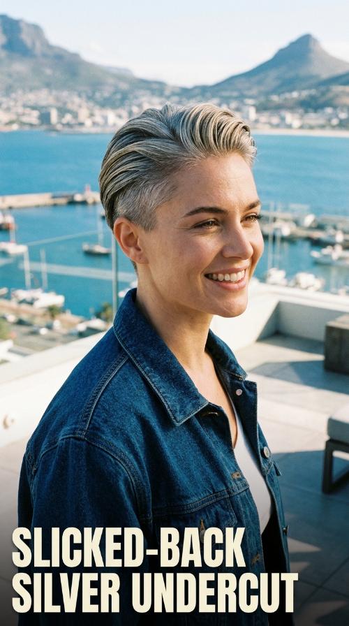 Slicked-Back Silver Undercut