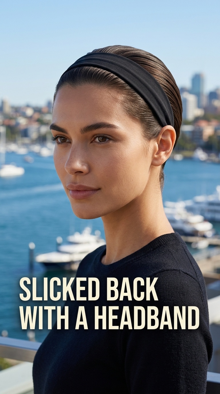 Slicked Back with a Headband