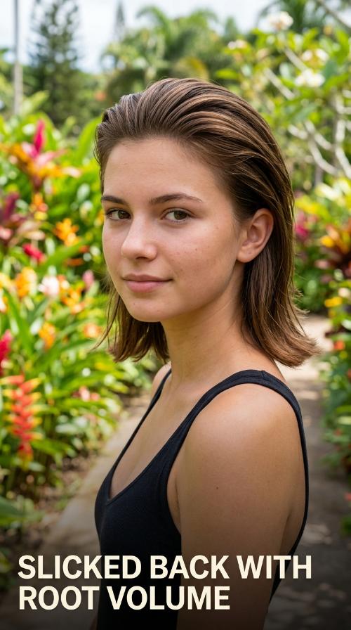 Slicked Back with Root Volume