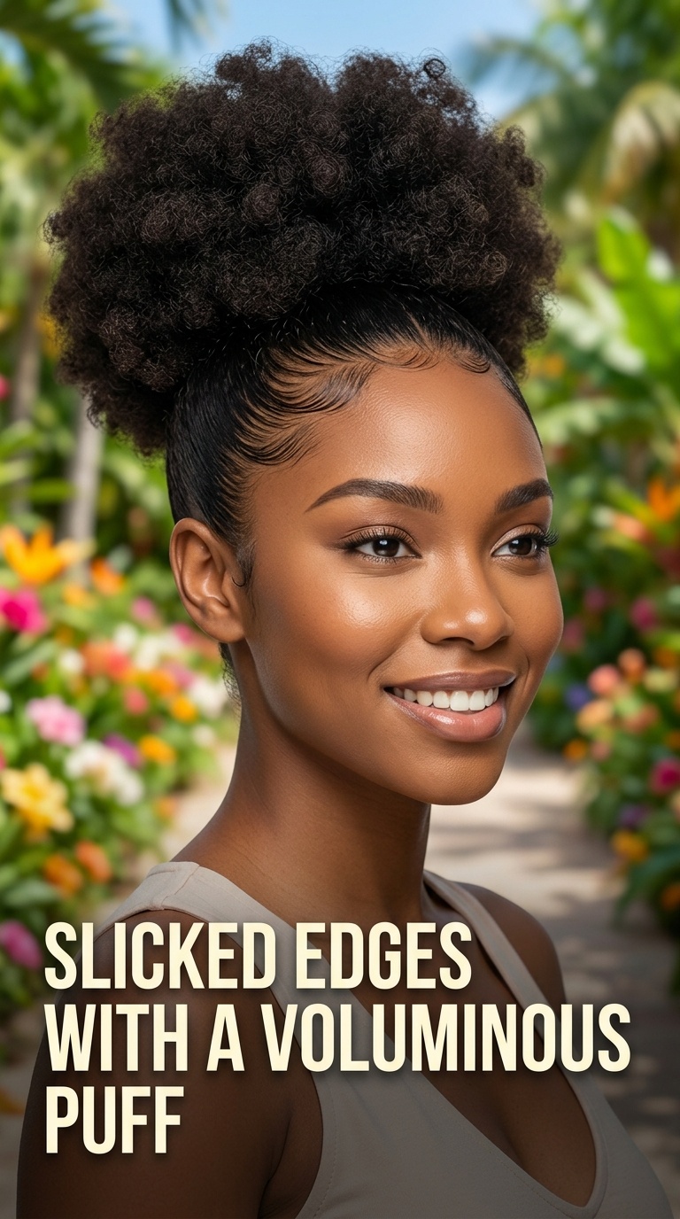Slicked Edges with a Voluminous Puff