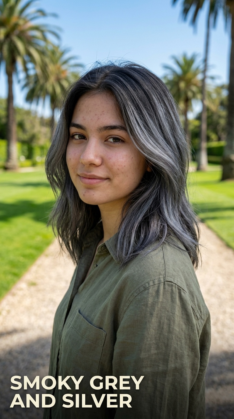 Smoky Grey and Silver