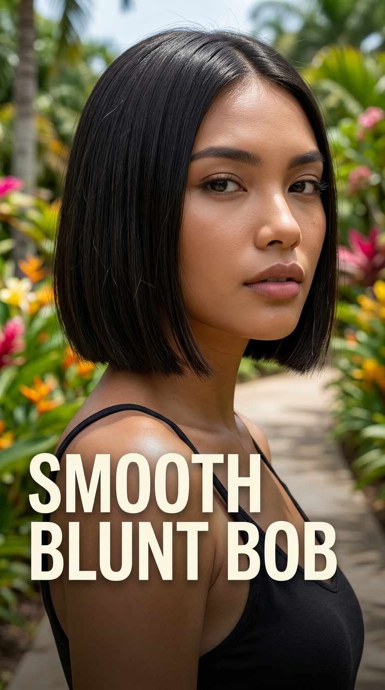Smooth Blunt Bob