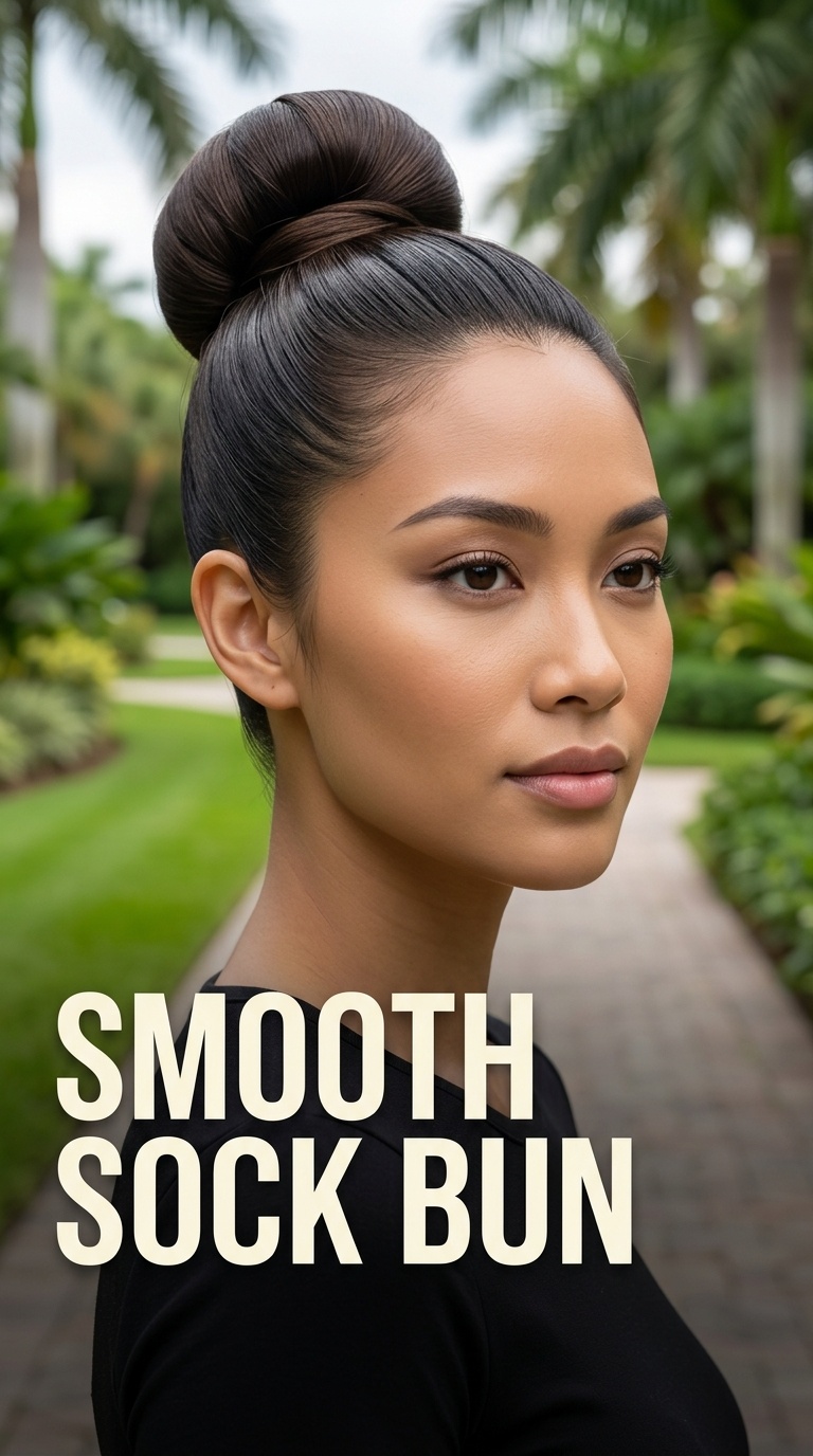Smooth Sock Bun