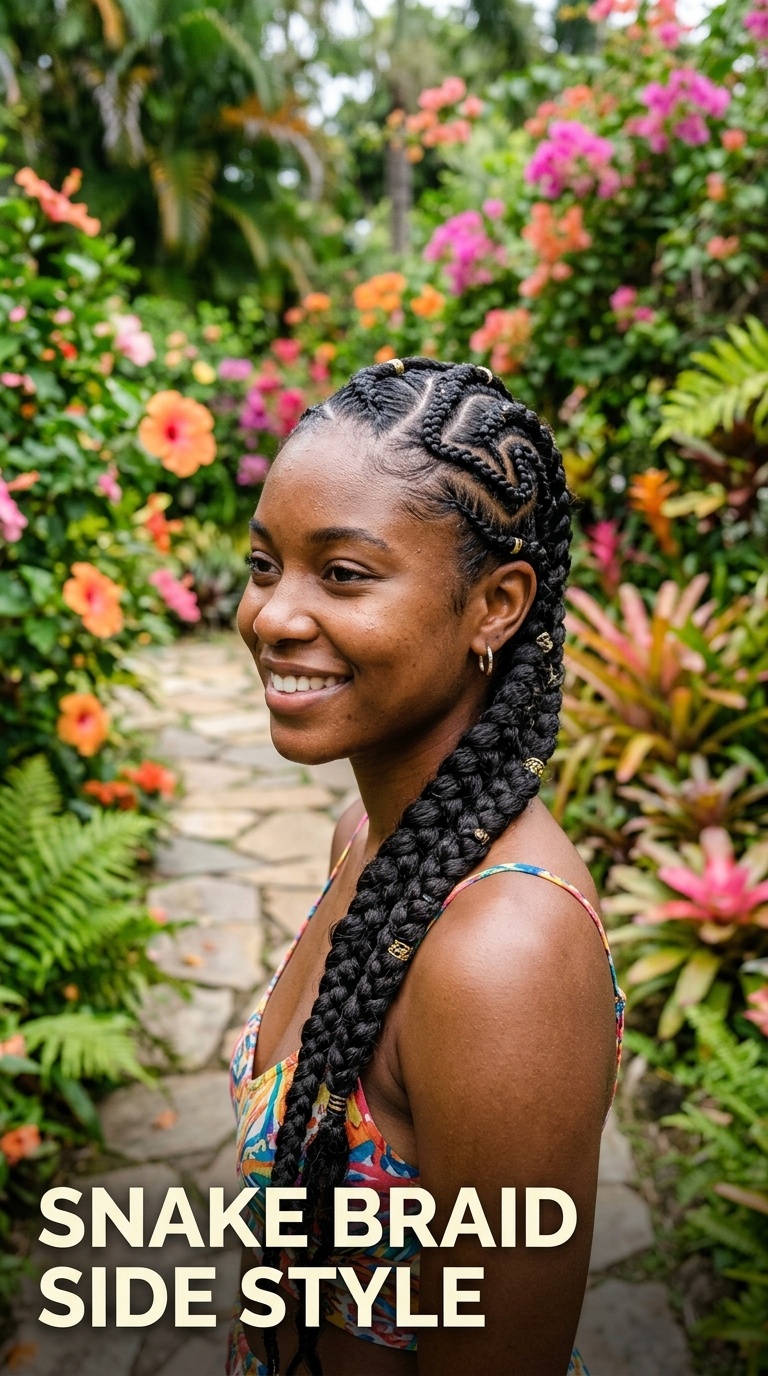 Snake Braid Side Style