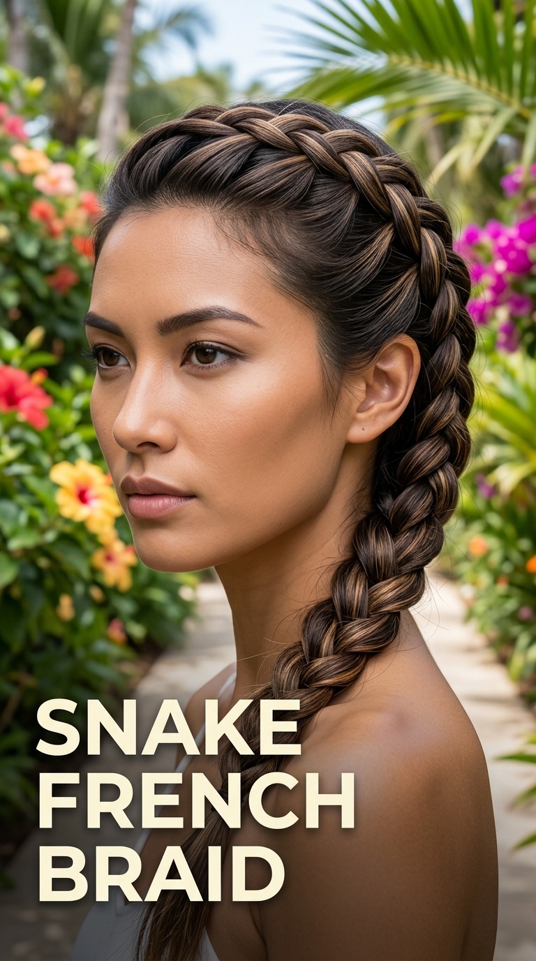 Snake French Braid