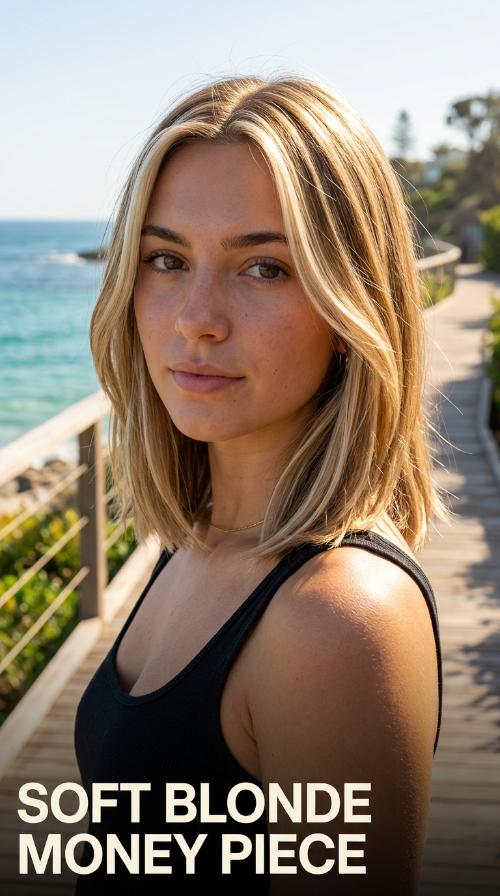 Soft Blonde Money Piece