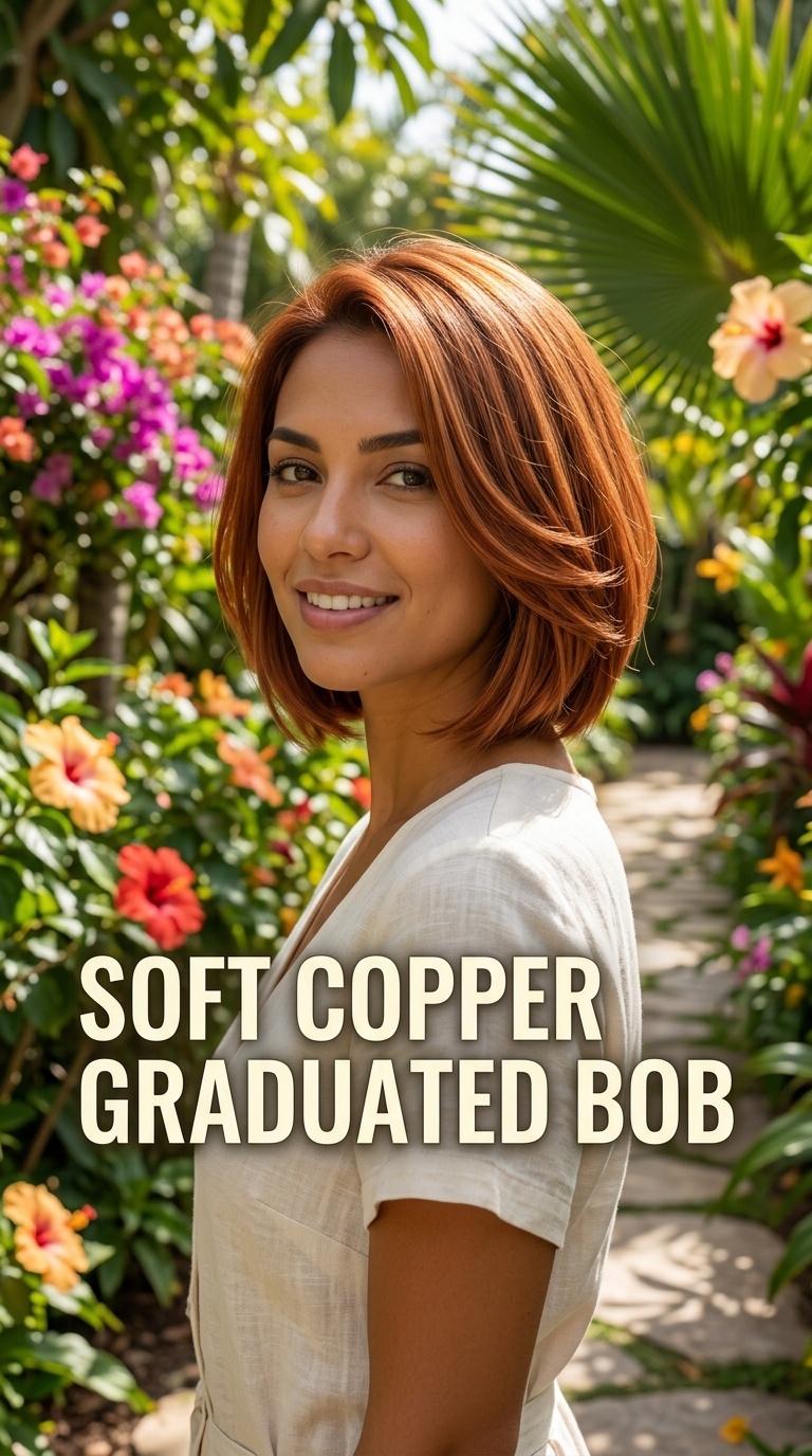 Soft Copper Graduated Bob
