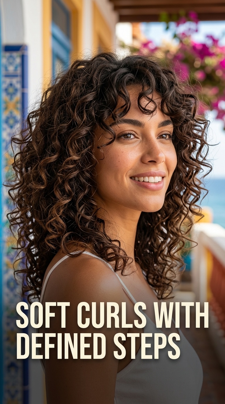 Soft Curls with Defined Steps