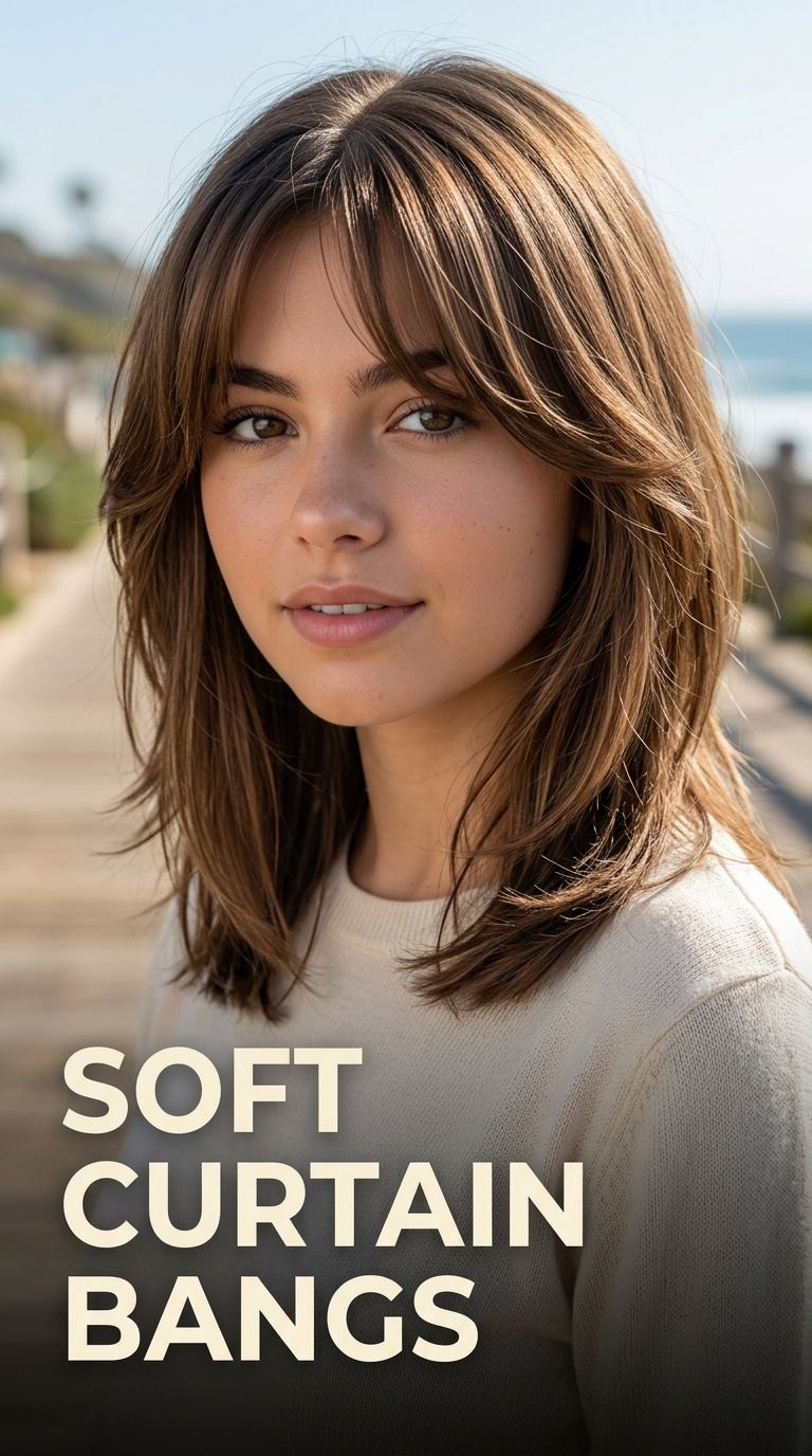 Soft Curtain Bangs