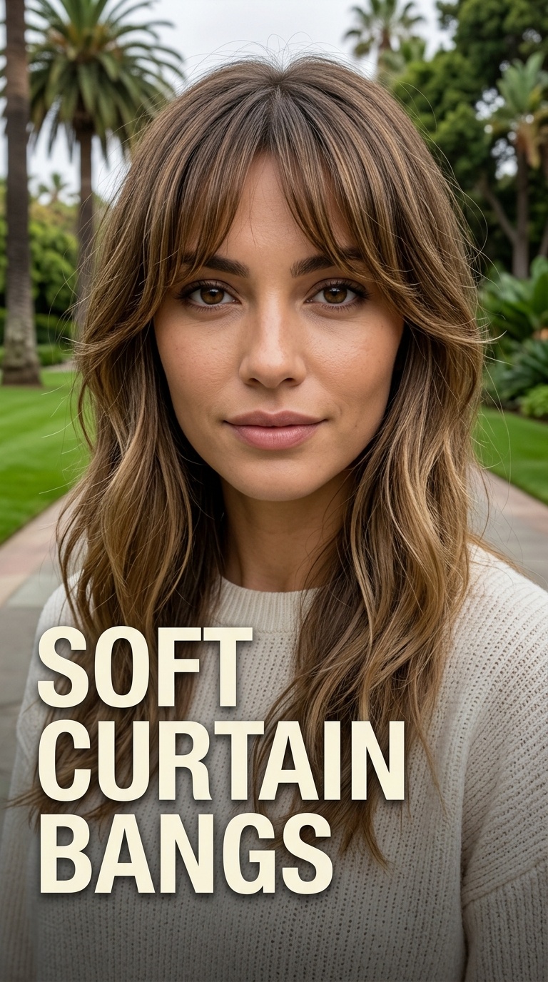 Soft Curtain Bangs