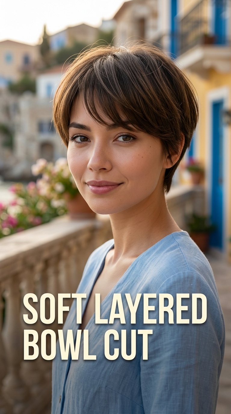 Soft Layered Bowl Cut