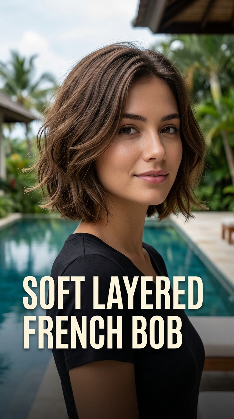 Soft Layered French Bob