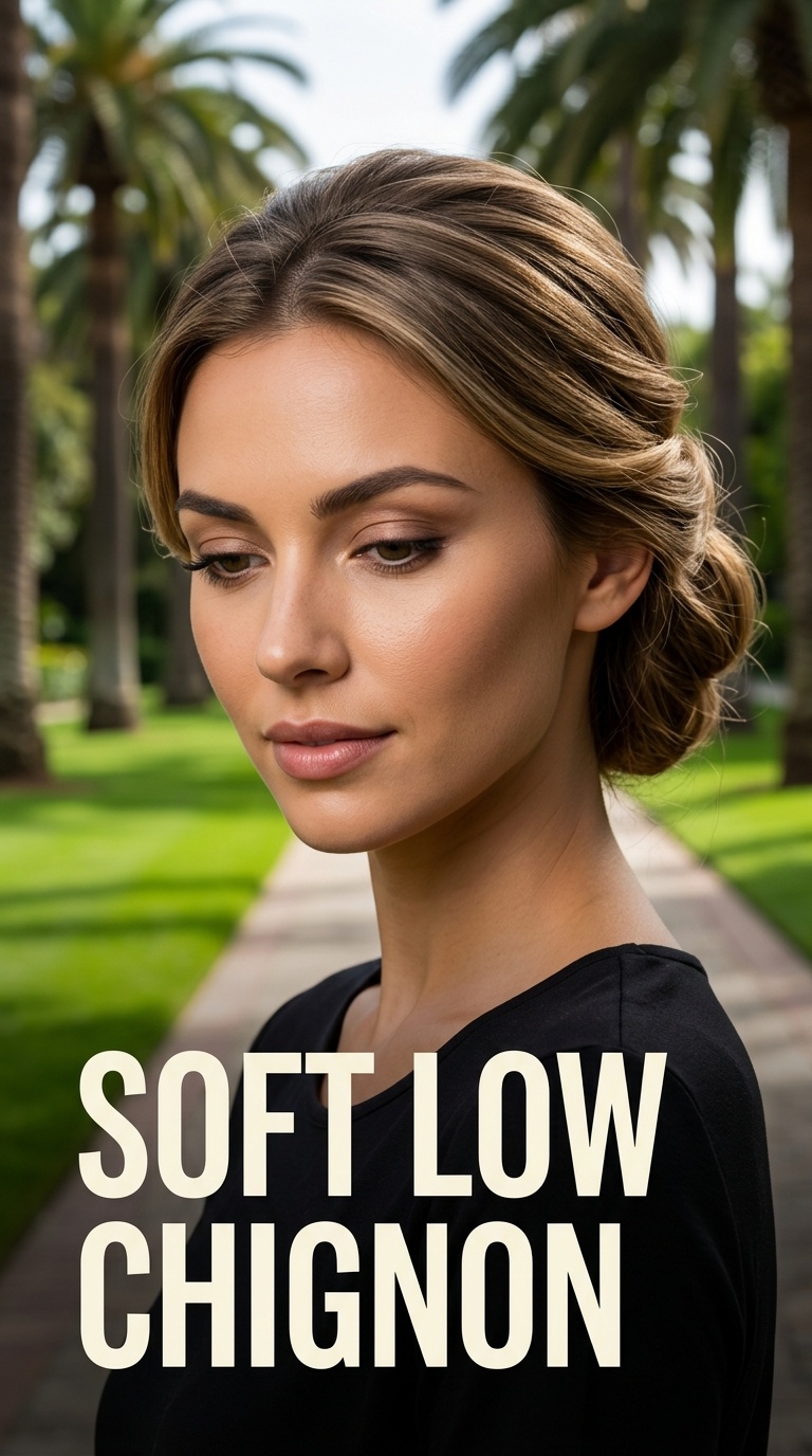 Soft Low Chignon