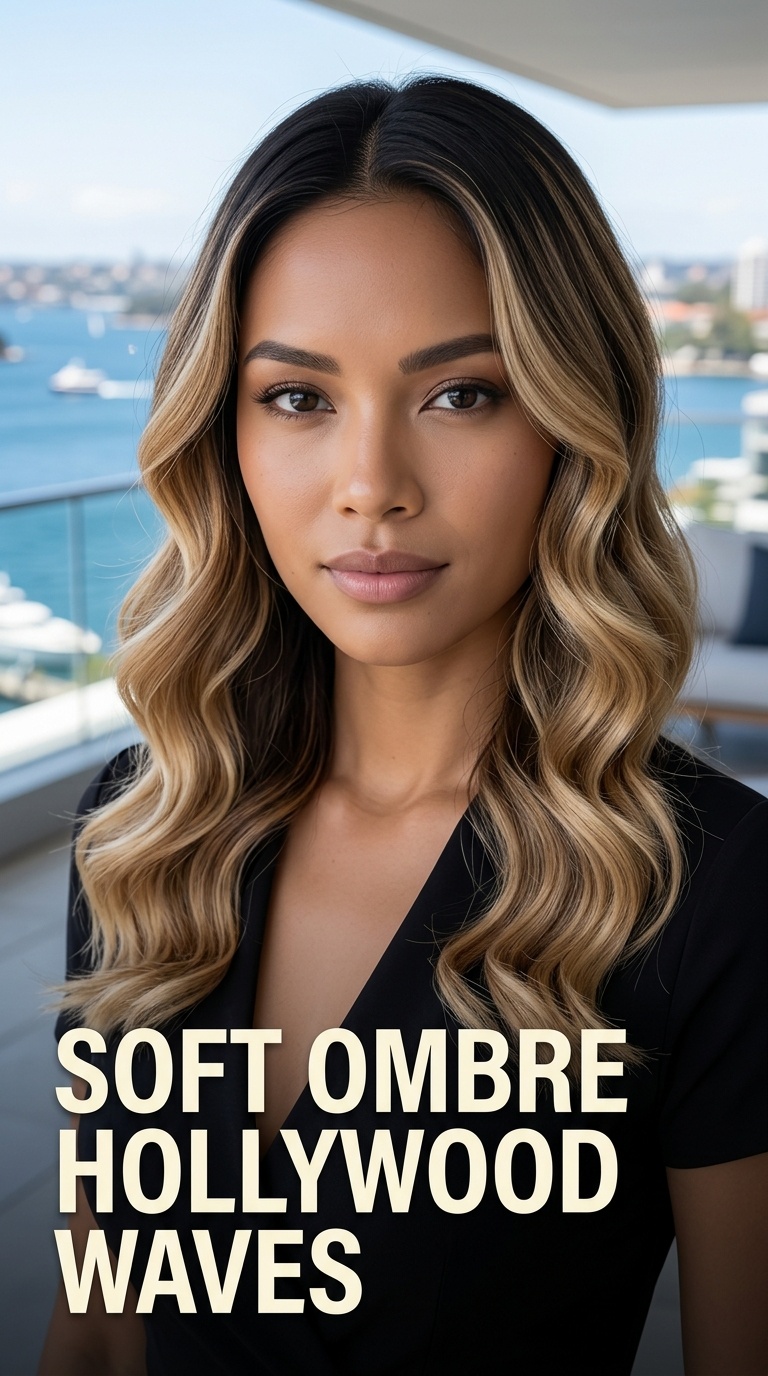 Soft Ombre Hollywood Waves