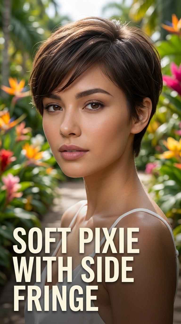 Soft Pixie with Side Fringe