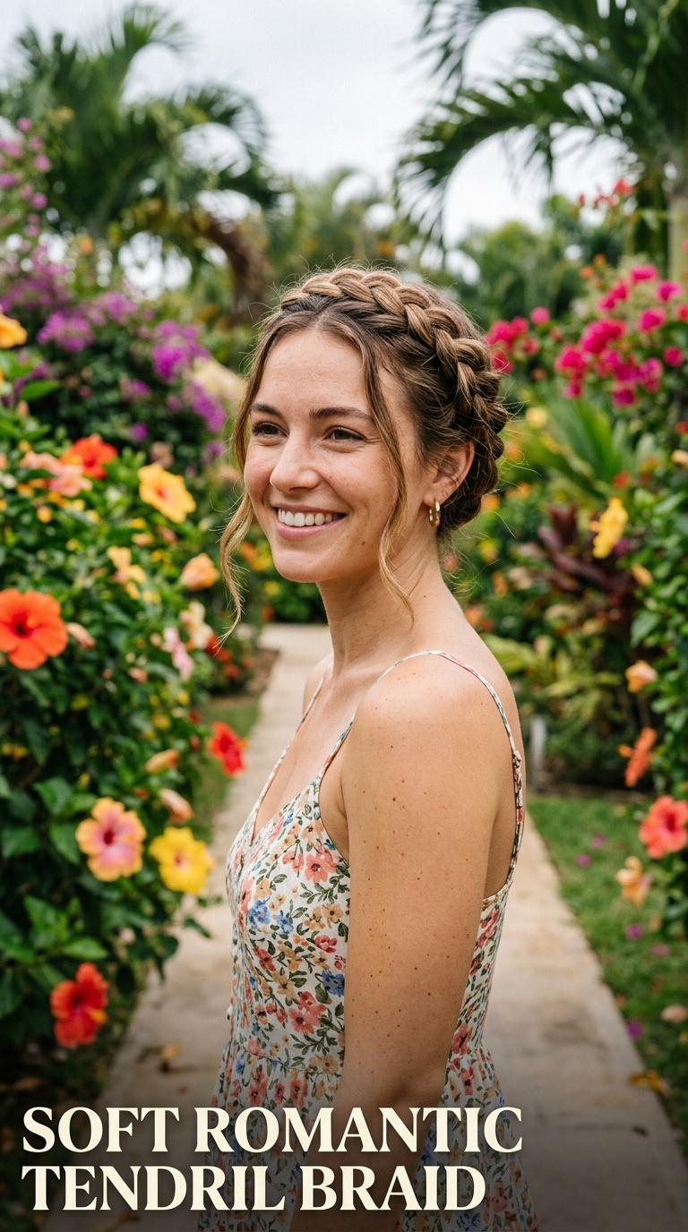 Soft Romantic Tendril Braid