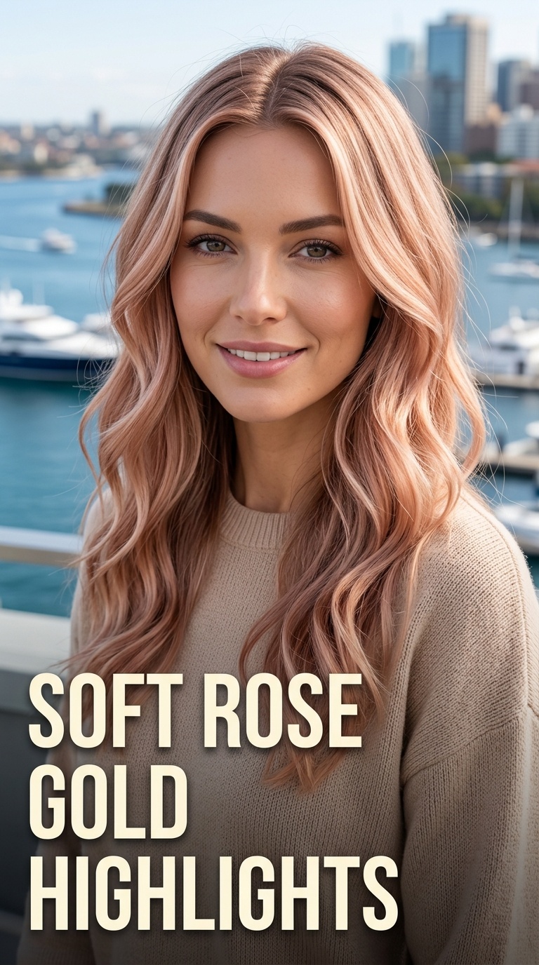 Soft Rose Gold Highlights
