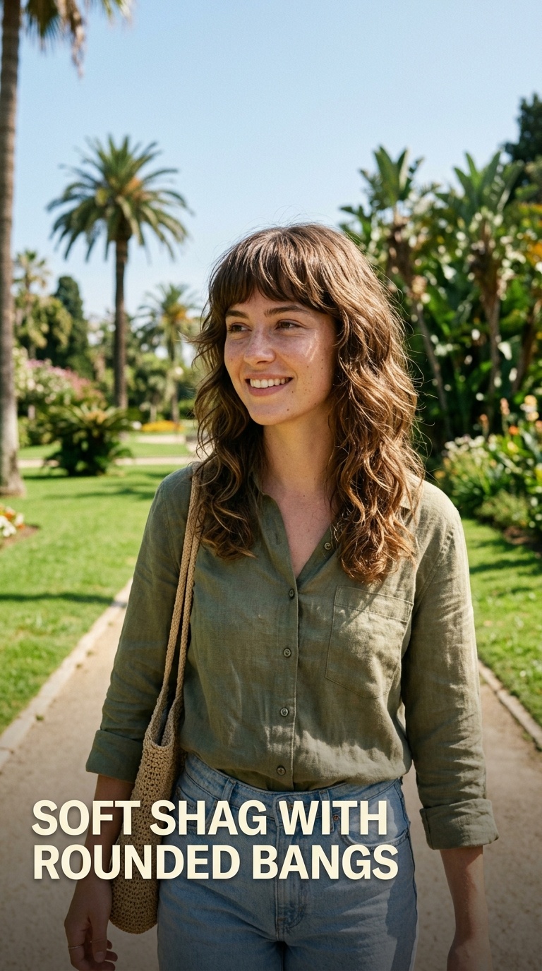 Soft Shag with Rounded Bangs