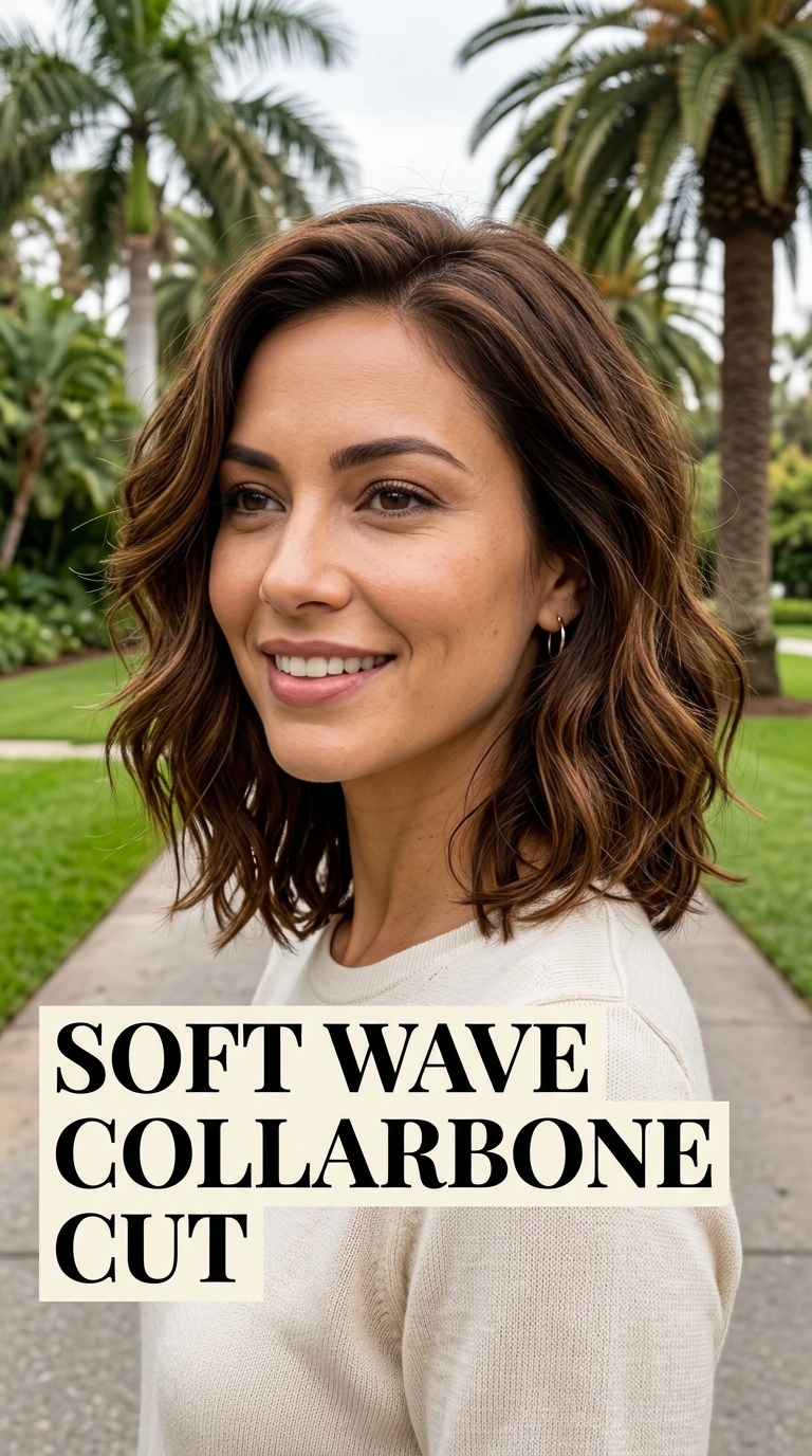 Soft Wave Collarbone Cut