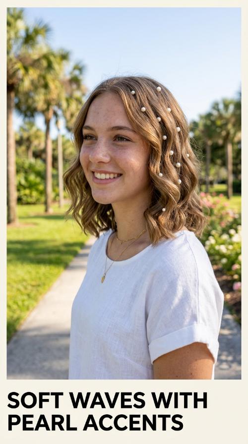 Soft Waves with Pearl Accents