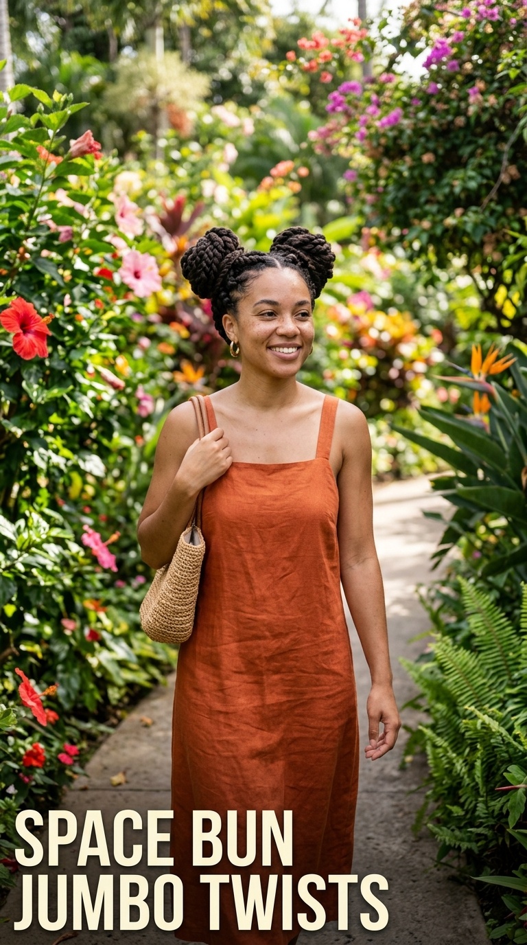 Space Bun Jumbo Twists