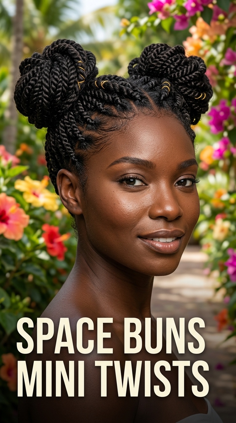 Space Buns Mini Twists