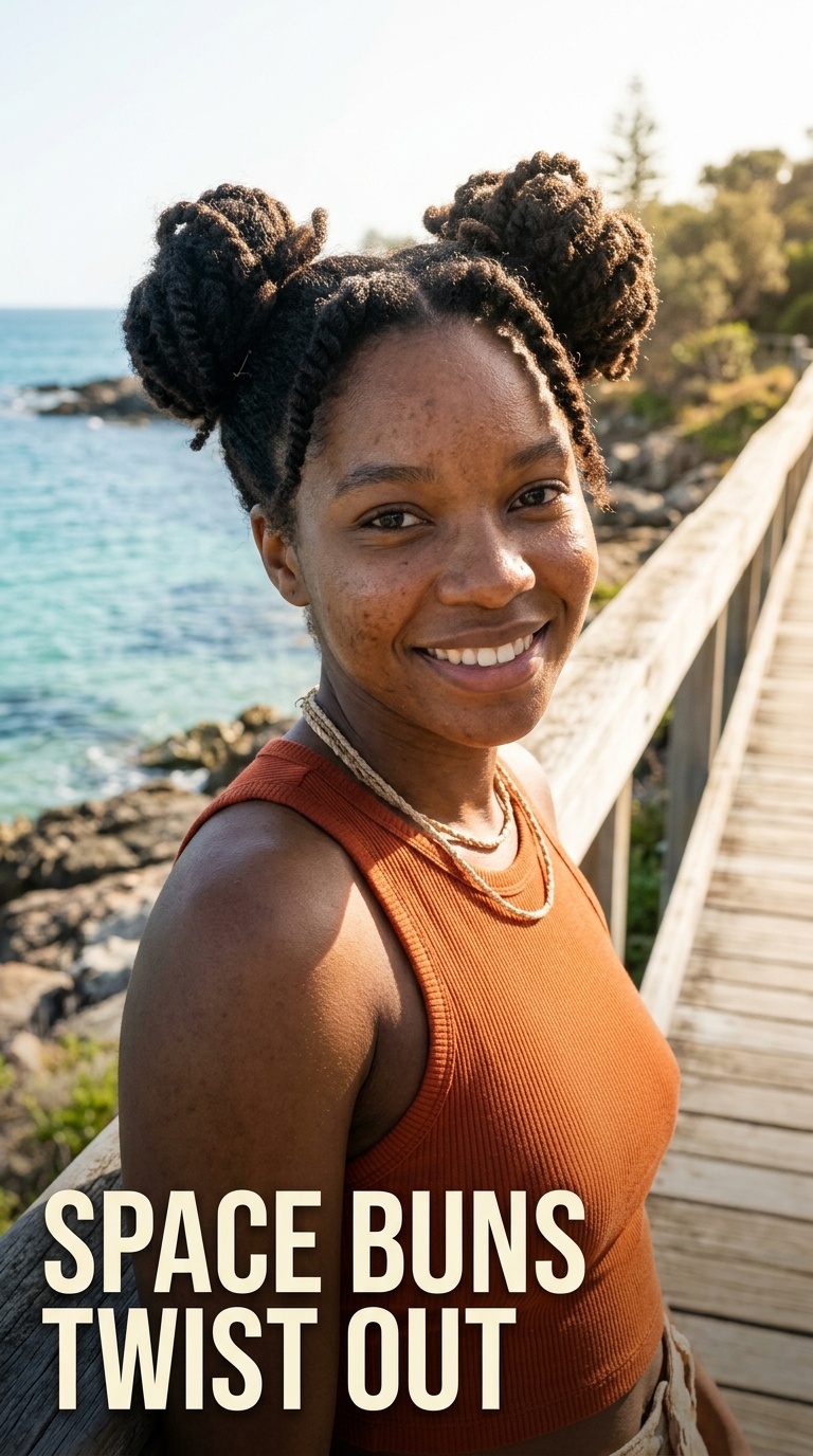 Space Buns Twist Out