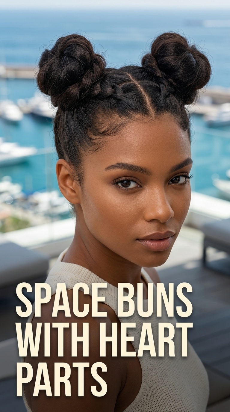 Space Buns with Heart Parts