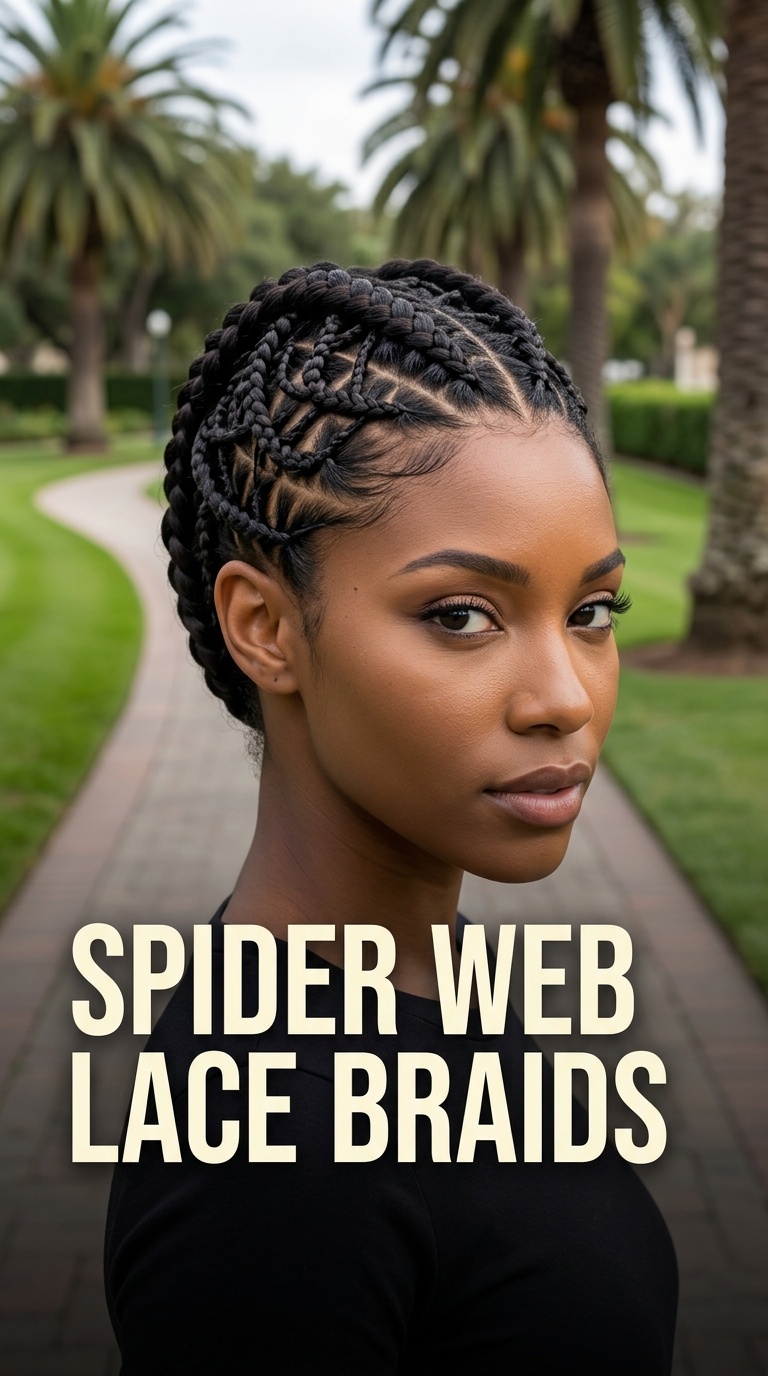 Spider Web Lace Braids