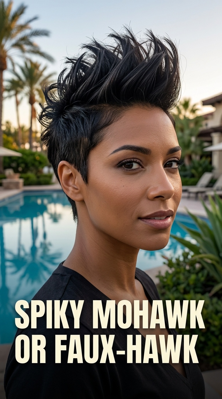 Spiky Mohawk or Faux-Hawk