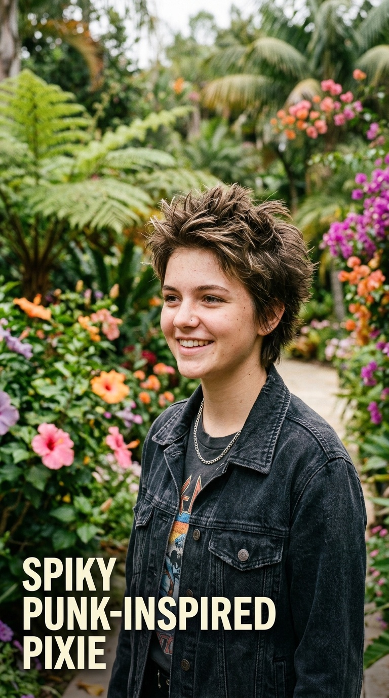 Spiky Punk-Inspired Pixie